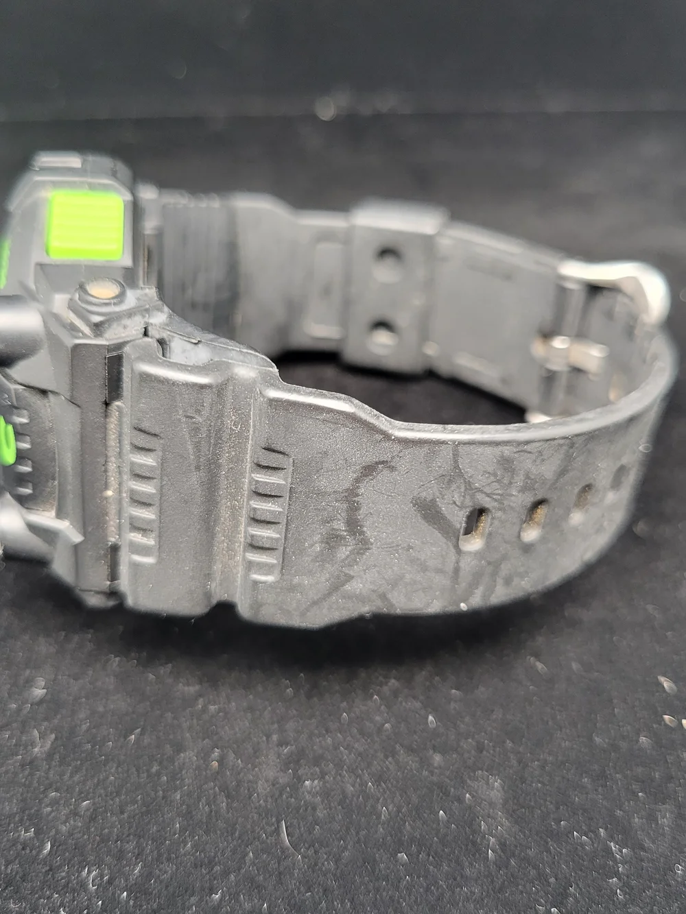 Skmei Black and Green Digital Shock Sports Watch